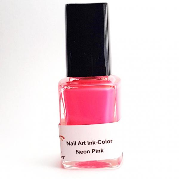 Nail Art Ink-Color Neon Pink, 12 ml